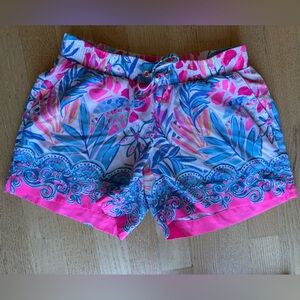 Lilly Pulitzer Pink and Blue Floral Shorts